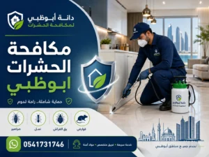 مكافحة الحشرات ابوظبي بواسطة فني متخصص داخل منزل في أبوظبي